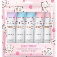 Luofmiss Beautecret Cute Cat Hand Cream Set -5pcs image