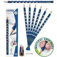 Lyra Groove Slim Pencil HB Children Holding Pen Gesture Learning Kawaii Pencils School Set Potloden image