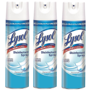 Lysol Crisp Linen Scent Disinf. Spray Combo 3pcs X 538gm image