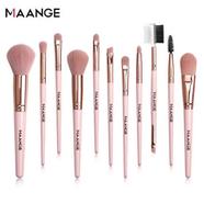 MAANGE 11 Pcs Makeup Brush Set - Pink Color image