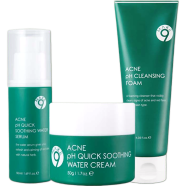 MAKE9 ACNE Combo ( MAKE9 Acne Quick Soothing Water Cream 50g MAKE9 Acne Quick Soothing Water Serum 50ml MAKE9 Acne Cleansing Foam 120ml) image