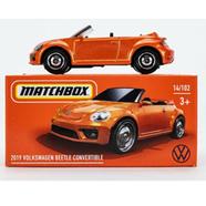 MATCHBOX – 2019 Volkswagen Beetle Convertible – 14/102 – Orange image