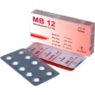MB 12 500 mcg Tablet 10's strip image