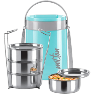 MILTON Classic 4-Container Stainless Steel Tiffin with Lifter – 1200ML, PU Insulated, Food-Grade, Hot image
