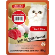 MISHA Kitten Cat Pouch Food - Chicken and Tuna 90g | Cat Wet Food image