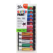 MONT MARTE Glitter Paint 12pc x 36ml