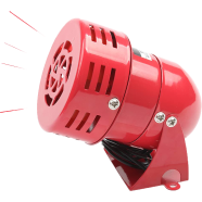 MS-190 AC 220v 114db Red Plastic Industrial Alarm Sound Motor Siren image