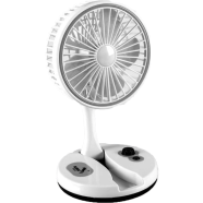 M-2026 Rechargeable Folding Desk Fan With LED Light DE image