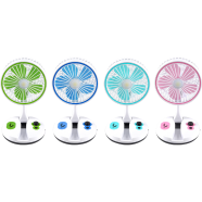M-2026 Rechargeable Folding Desk Fan With LED Light DE image