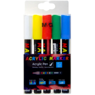 M And G Acrylic Paint Marker Set 5 Pcs image