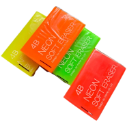 M ‍And G Neyon Eraser 4B Big Size 2 Pcs image