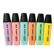 M ‍And G Quick Drying Pastel Color Highlighter Set 6 Pcs -AHM21579 image
