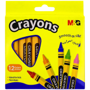 M And G Small Triangle Non-Toxic Crayons With CE Certificate Ideal For Kids image