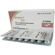M-Kast ODT 4 mg Chewable 14's Strip Tablet image