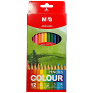 M and G 12 Colour Pencil Set Red Box AWP343D3 image