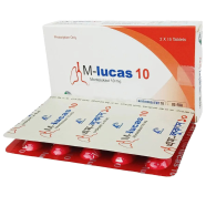 M-lucas 10 mg Tablet 15's Strip image