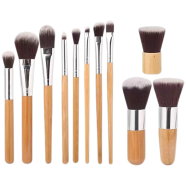 Bamboo Makeup Brush Set 11 Pcs - 8499 icon