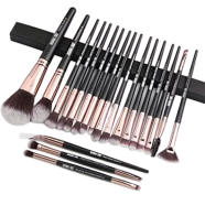 Maange Makeup Brush 20 PCS - Black Color image