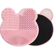 Maange Makeup Brush Cleaner Pad Silicone - Bear Edition image