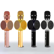 Magic Bluetooth Karaoke Microphone SU.YOSD YS-63, Wireless Professional Speaker Handheld Microphone SD Card, with USB Colorful Neon Lights Multicolor image