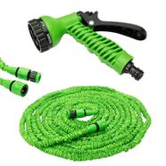 Magic Car Washing 100ft Hose Pipe Nozzle for Garden Wash Car Bike with Spray Gun – Green icon