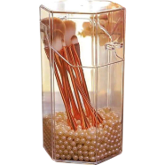Makeup Brush Organizer and Makeup Brush Holder With Clear Lid - Gift image