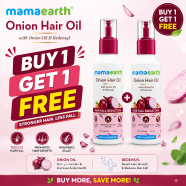 Mamaearth Onion Hair Oil 100ml (Buy 1 Get 1 FREE) image