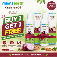 Mamaearth Onion Hair Oil 100ml (Buy 1 Get 1 FREE) image