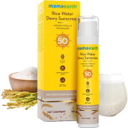 Mamaearth Rice Water Dewy Sunscreen SPF 50 and PA Plus Plus Plus Plus - 50 gm -468027687 image