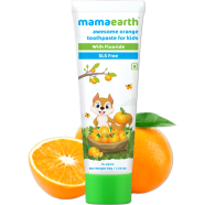 Mamaearth Sulfate Free Awesome Orange Toothpaste For Kids With Fluoride 50 gm INDIAN image
