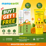Mamaearth Vitamin C Daily Glow Sunscreen Cream 50gm With Vitamin C Night Cream 50gm (Buy 1 Get 1 FREE) icon