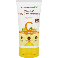 Mamaearth Vitamin C Daily Glow Sunscreen With Vitamin C and Turmeric for Sun Protection and Glow 50 gm image