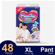 MamyPoko Pants Premium Extra Absorb Pant System Baby Diaper (XL Size) (12-17Kg) (48Pcs) image
