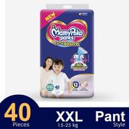 MamyPoko Pants Premium Extra Absorb Pant System Baby Diaper (XXL Size) (15-25Kg) (40Pcs) image