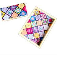 Mandela Tray Plus Tea Box, Combo Set image