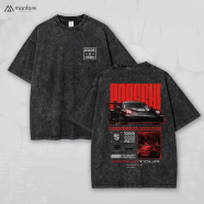 Manfare Acid Wash Most Trendy Drop Shoulder T Shirt