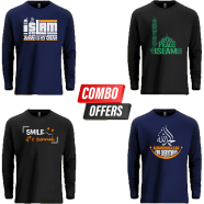 Manfare Premium Casual Random 4 Pcs Long Sleeve T-Shirt For Men image