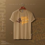 Manfare Premium Graphics T Shirt Biscuit color For Men image