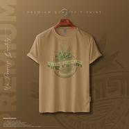 Manfare Premium Graphics T Shirt Biscuit Color For Men image