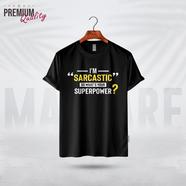 Manfare Premium Graphics T Shirt Black Color For Men image