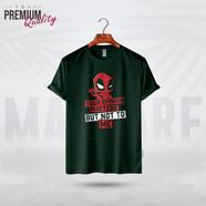 Manfare Premium Graphics T Shirt Bottle Green Color For Men image