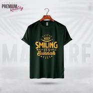 Manfare Premium Graphics T Shirt Bottle Green Color For Men image