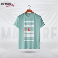 Manfare Premium Graphics T Shirt Mist Grey Color For Men image