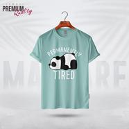 Manfare Premium Graphics T Shirt Mist Grey Color For Men image