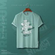 Manfare Premium Graphics T Shirt Mist Grey Color For Men image