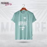Manfare Premium Graphics T Shirt Mist Grey Color For Men image