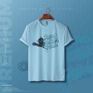 Manfare Premium Graphics T Shirt Turquoise color For Men image
