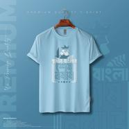 Manfare Premium Graphics T Shirt Turquoise Color For Men image