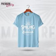 Manfare Premium Graphics T Shirt Turquoise Color For Men image
