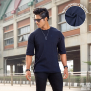 Manfare Premium Rib Fabrics Drop Shoulder T-Shirt image
